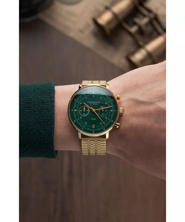 Sternglas Hamburg Ed Vintage Men's 42 mm Quartz Watch