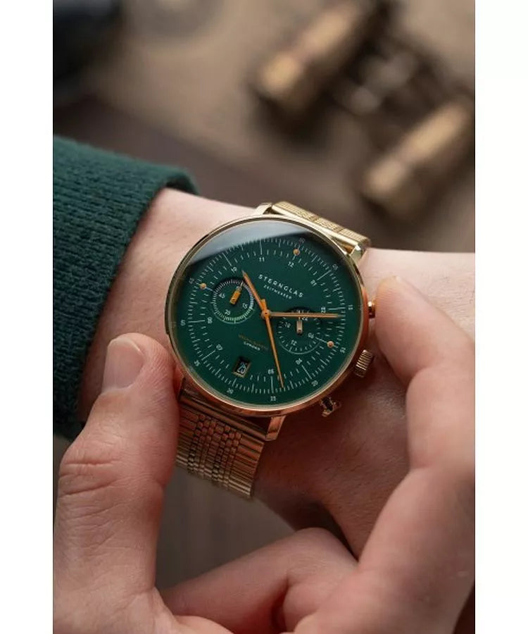 Sternglas Hamburg Ed Vintage Men's 42 mm Quartz Watch