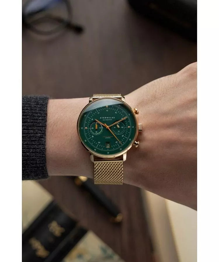 Sternglas Hamburg Ed Vintage Men's 42 mm Quartz Watch