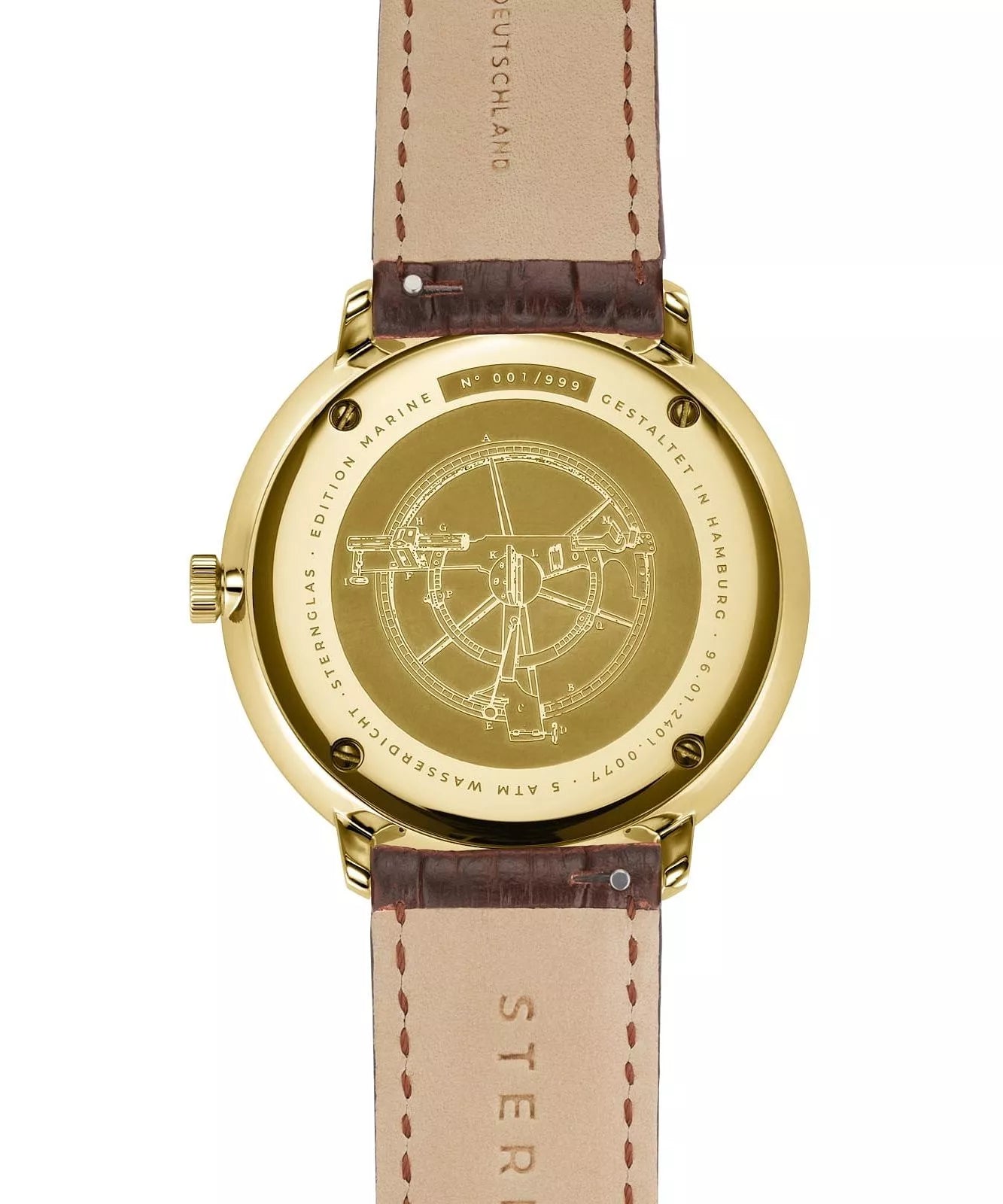 Sternglas Hamburg Edition Marine 42mm Ronda 715 Quartz Limited Edition Men's Watch