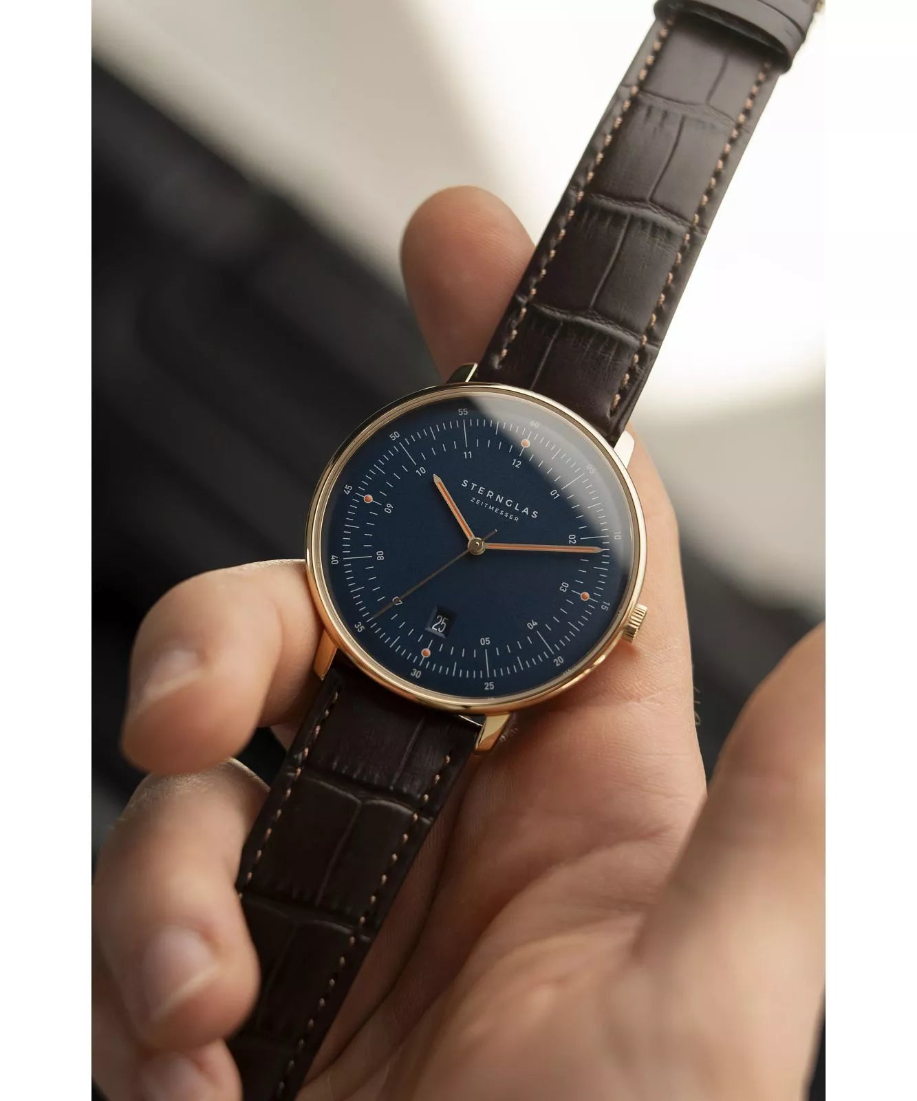 Sternglas Hamburg Edition Marine 42mm Ronda 715 Quartz Limited Edition Men's Watch