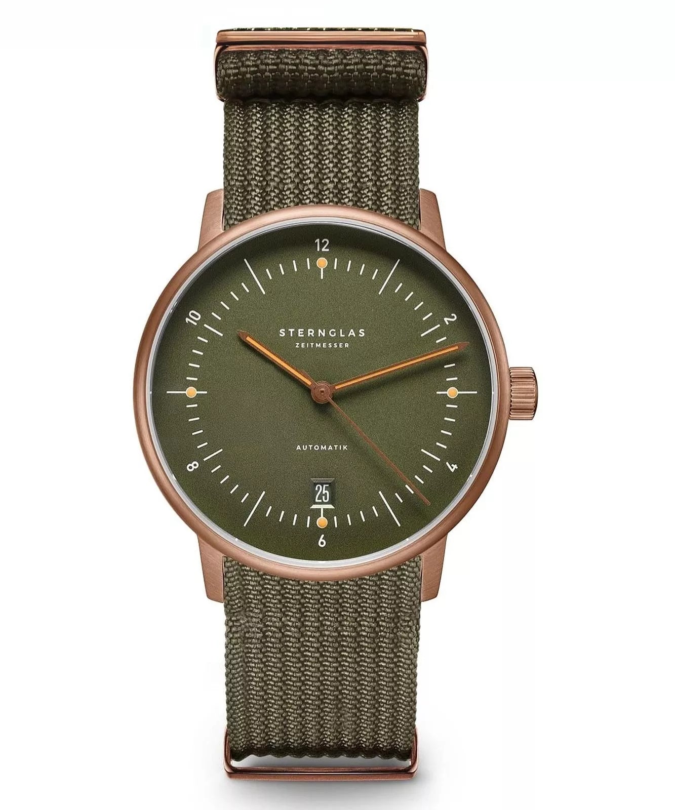 Sternglas Naos Automatik 38mm – Dark Green Bronze S02-NA35-FI05