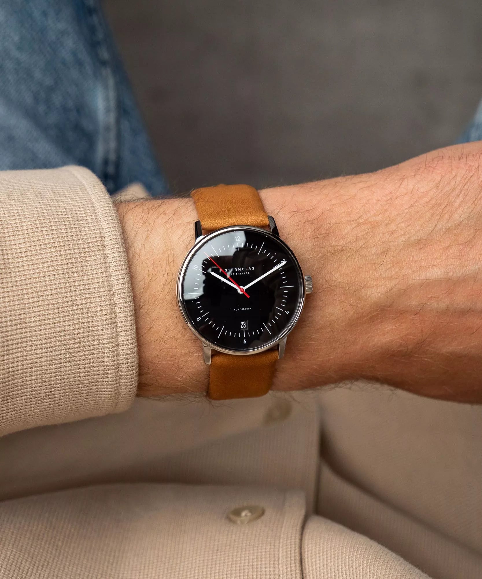 Sternglas Naos Men's 38 mm Automatic Watch