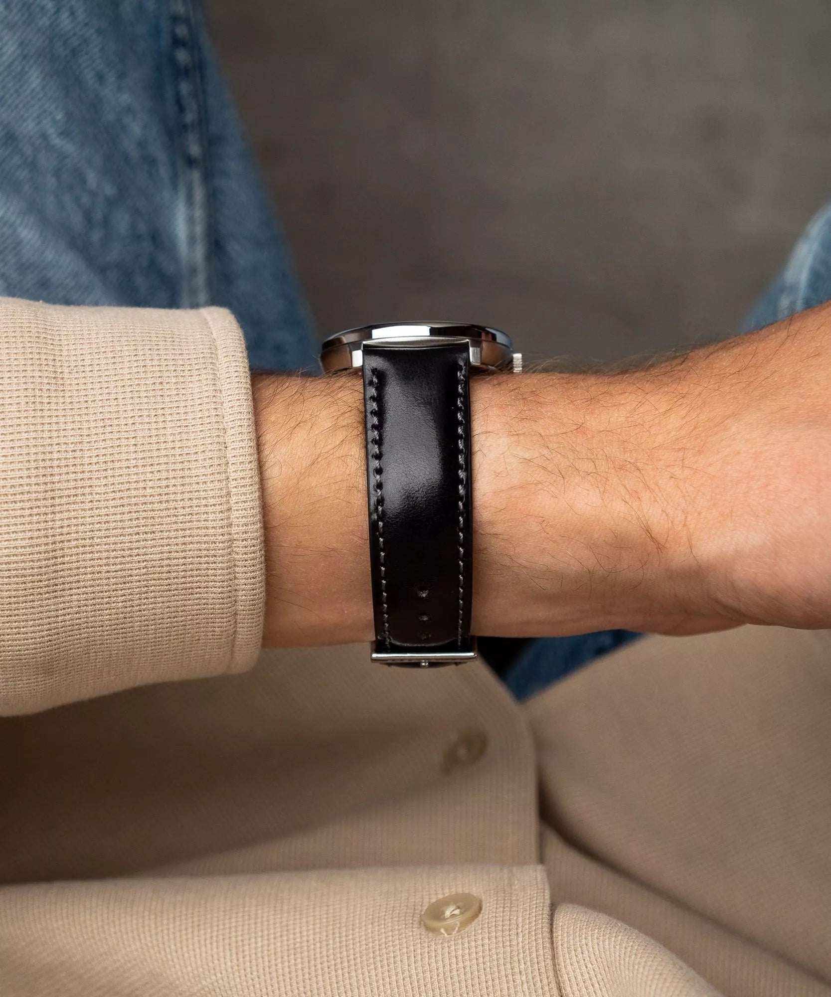 Sternglas Naos Big Date Alabaster Men's 38 mm Quartz Watch