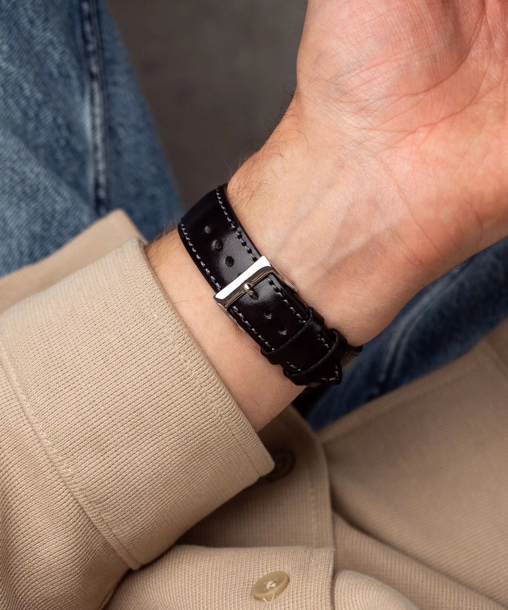 Sternglas Naos Big Date Alabaster Men's 38 mm Quartz Watch