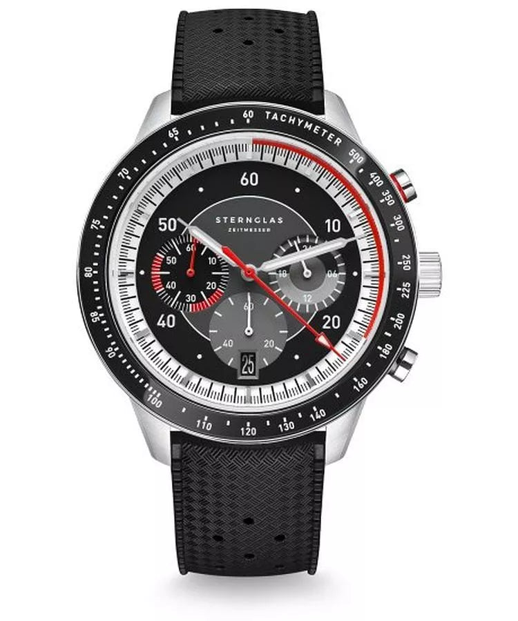 Sternglas Tachymeter 2.0 – Black / Rubber – S01-TM03-KA04