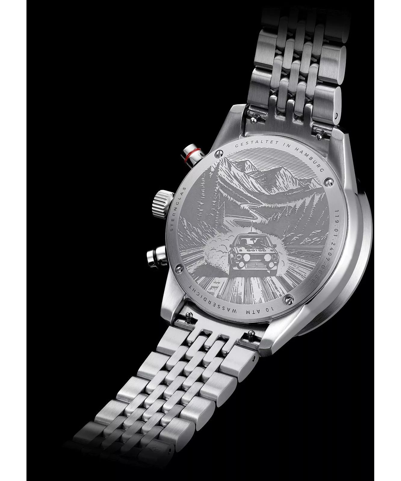 Sternglas Tachymeter 2.0 Men's 44 mm Quartz Watch