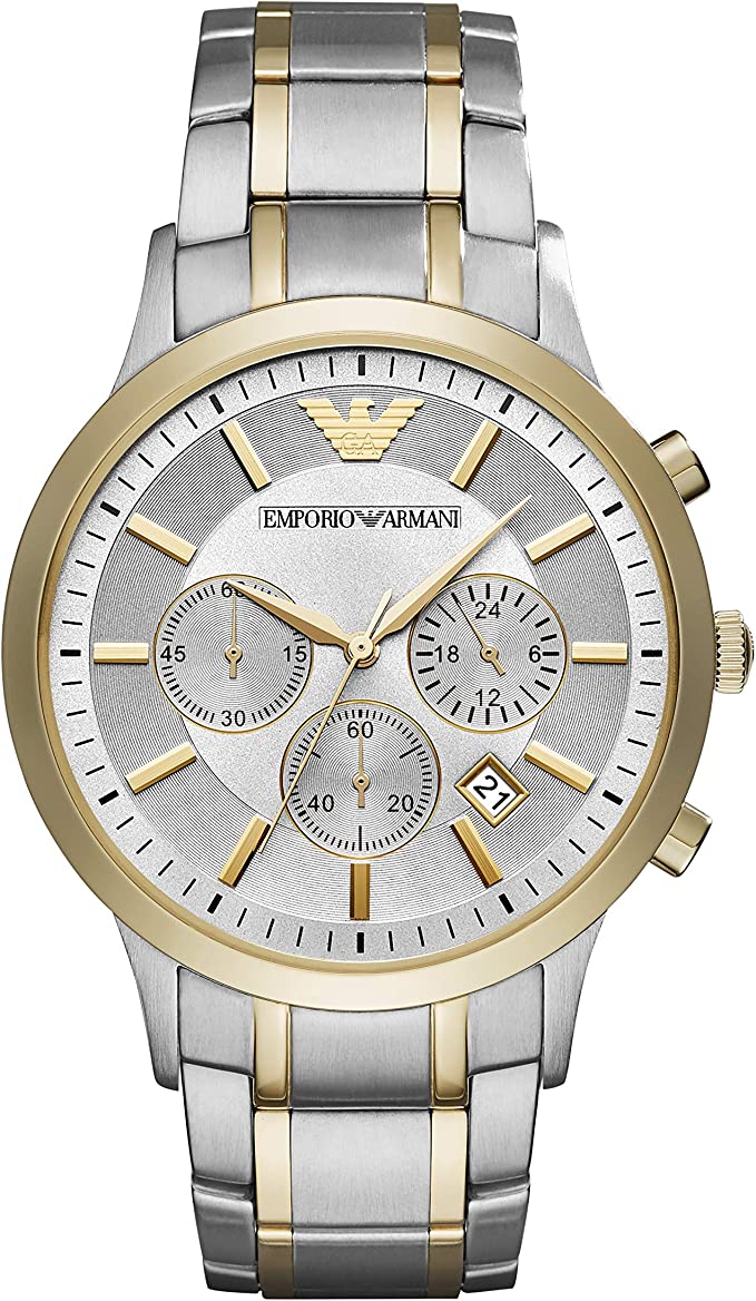 Emporio Armani AR11076 Renato 43mm Quartz Chronograph Men's Watch