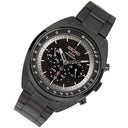 Seiko Solar Chronograph Black Dial Men’s Watch SSC623P1 – Japanese Made 45mm Stainless Steel Watch, Hardlex Crystal, Tachymeter, GMT, 100M Water Resistance