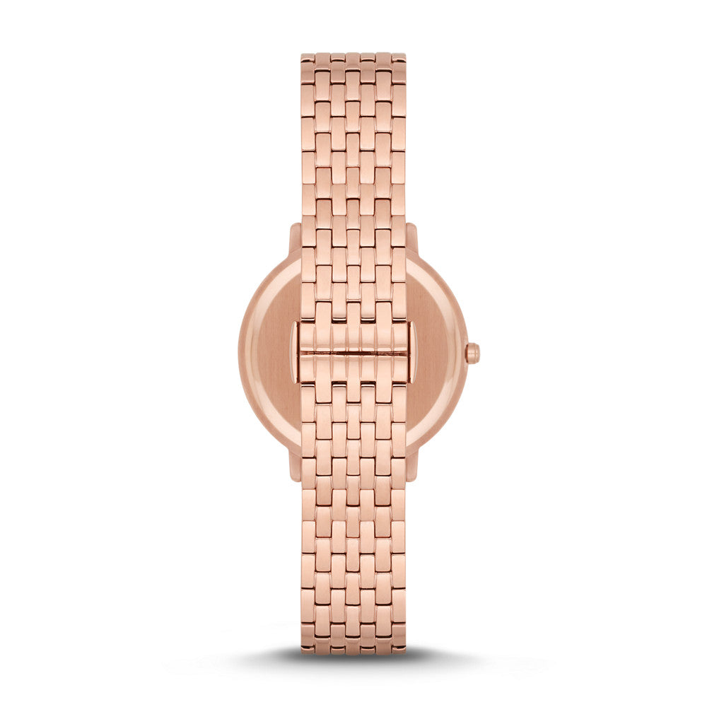Emporio Armani AR11006 – Kappa Quartz Ladies Watch, 32mm Rose Gold, Mother of Pearl Dial, 5 ATM Water Resistance