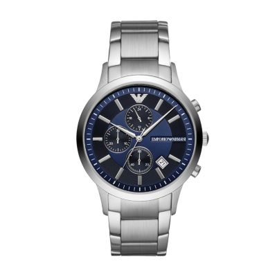 Emporio Armani AR11164 43mm Chronograph Blue Dial Men’s Watch