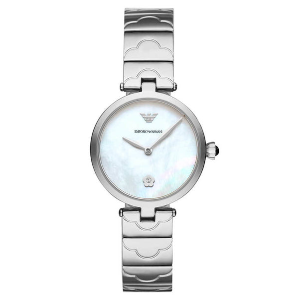 Emporio Armani Women’s Quartz Watch AR11235 – White Dial, Silver Stainless Steel, 32mm, 5 ATM