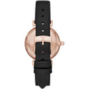 Emporio Armani Ladies’ Gianni T-Bar Watch AR11270 – White Dial, Black Leather, Quartz, 32mm, 3 ATM