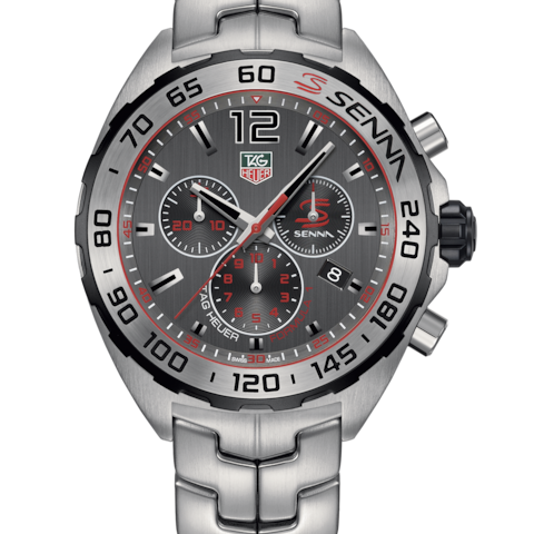 TAG HEUER Formula 1 Senna Edition Grey Dial Stainless Steel Men's Watch-CAZ1012.BA0883
