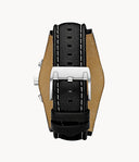 Fossil Coachman Chronograph Black Leather Watch CH2564