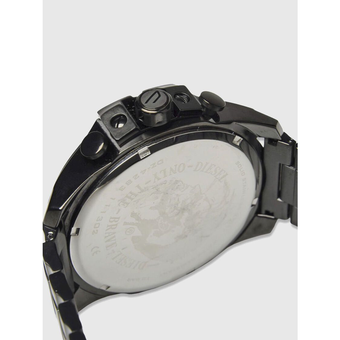 Diesel Men Quartz Black Dial Stainless Steel Case With And Bracelet Watch (DZ4283)