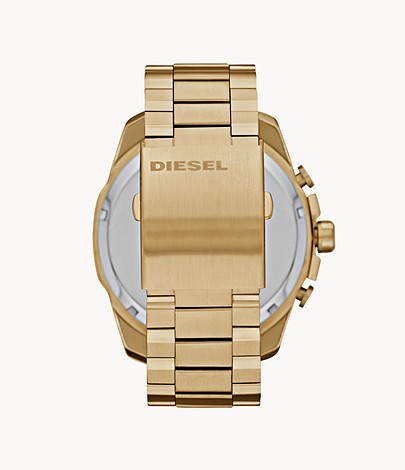 Diesel Men's DZ4360 Mega Chief Chronograph Gold-Tone Steel Watch