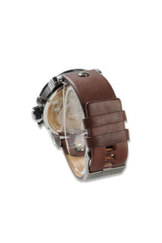 Diesel Men's Watch Quartz Chronograph Brown Leather Strap DZ7258