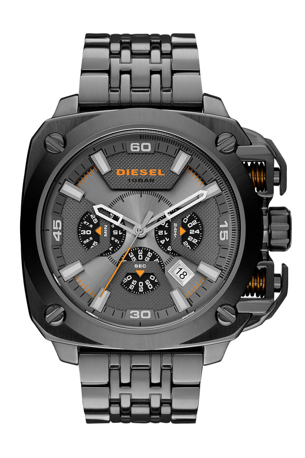 Diesel DZ7344 BAMF Men's Chronograph Grey Dial Grey Ion-plated Stainless Steel Watch