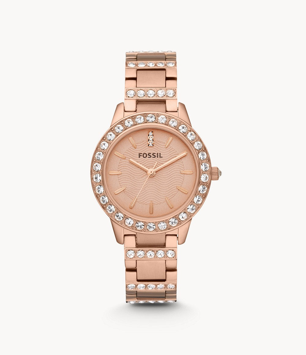Fossil ES3020 Jesse Rose-Tone Stainless Steel Watch