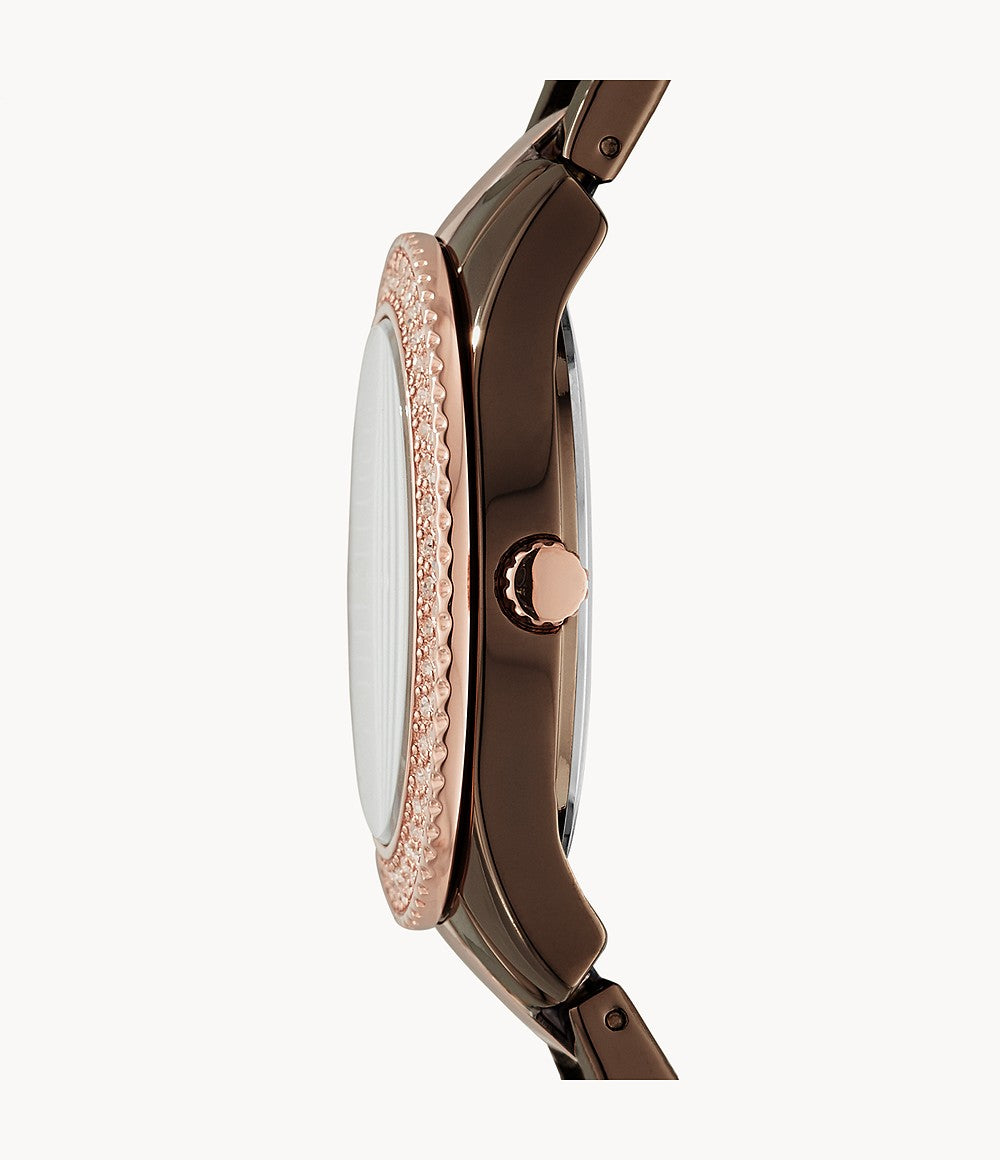 Fossil Ladies Stella Multifunction Two-Tone Stainless Steel Watch ES4079