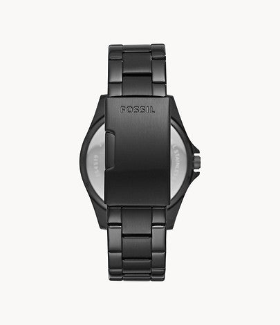 Fossil Ladies Riley Multifunction Black Stainless Steel Watch ES4519