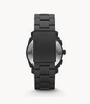 Fossil Machine Mid-Size Chronograph Black Stainless Steel Watch FS4682