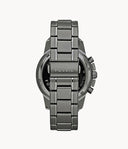 Fossil Men's Dean Chronograph Smoke Stainless Steel Watch FS4721