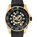 GUCCI Dive Quartz Black Dial Black Rubber Band Men's Watch