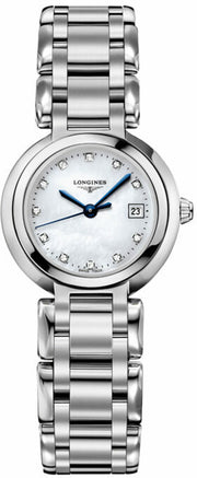 Longines Prima Luna Diamond White Mother of Pearl Dial Ladies Watch - L8.110.4.87.6