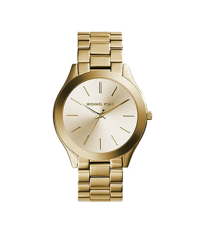 Michael Kors Runway Slim MK3179 Ladies Watch – 42mm Stainless Steel, Minimalist Dial, Quartz Movement, Mineral Crystal, Water Resistant
