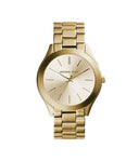 Michael Kors Runway Slim MK3179 Ladies Watch – 42mm Stainless Steel, Minimalist Dial, Quartz Movement, Mineral Crystal, Water Resistant