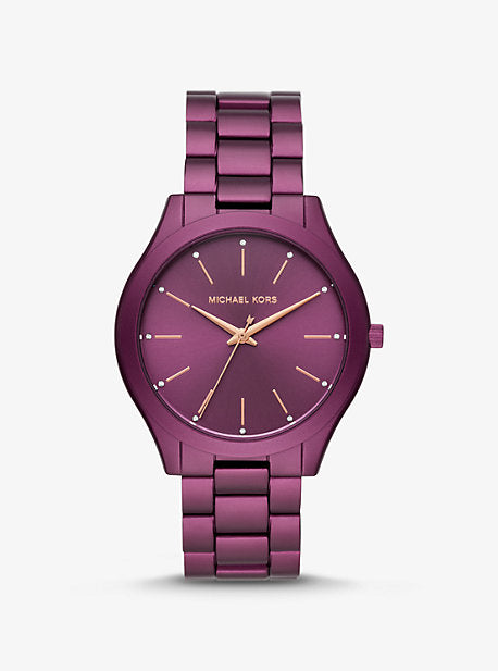 Michael Kors Women's Slim Runway Three-Hand Stainless Steel Quartz Watch MK4507