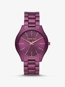 Michael Kors Women's Slim Runway Three-Hand Stainless Steel Quartz Watch MK4507