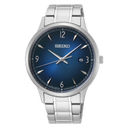 Seiko Men’s Quartz Watch SGEH89P1 – Japanese Made, Blue Dial, Stainless Steel, Hardlex Crystal, 100M Water Resistant