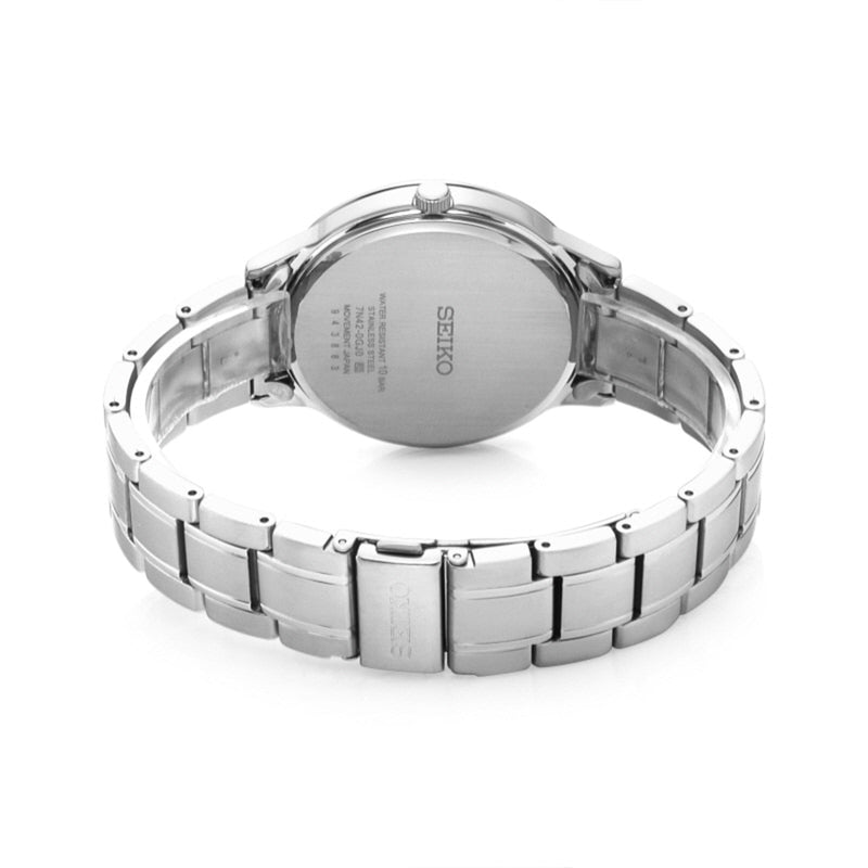 Seiko Men’s Quartz Watch SGEH89P1 – Japanese Made, Blue Dial, Stainless Steel, Hardlex Crystal, 100M Water Resistant