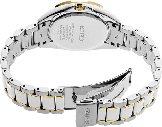 SEIKO Classic Quartz Diamond Mother of Pearl Dial Ladies Watch-SKK880P1