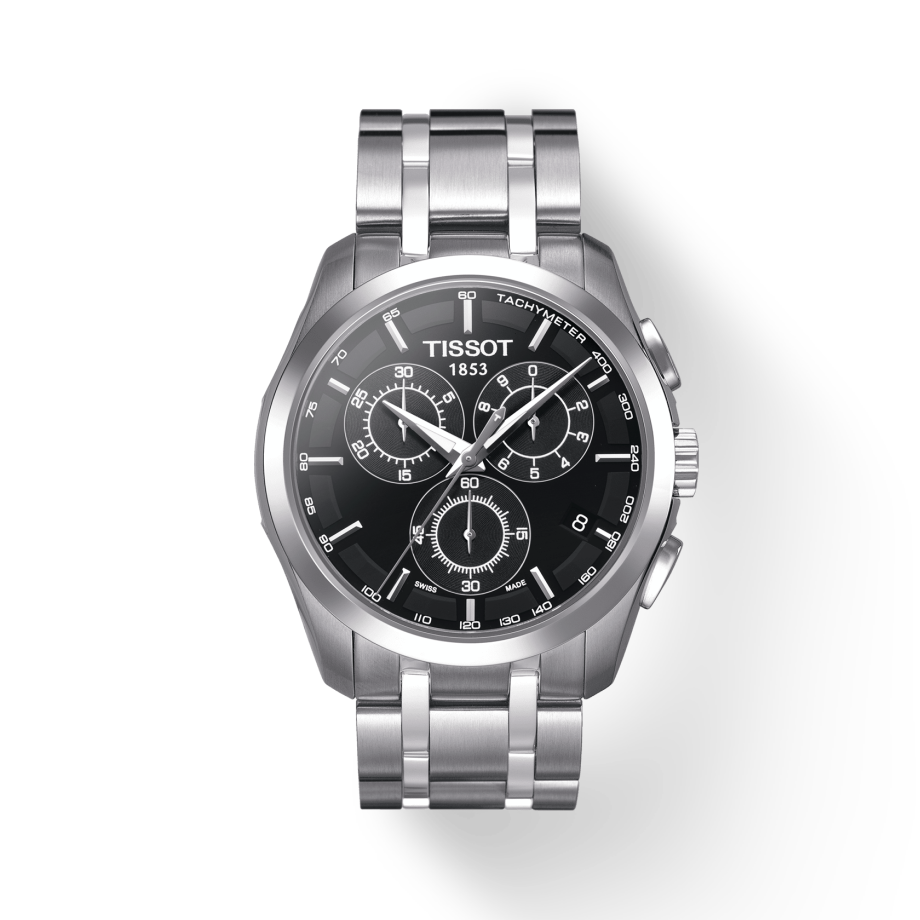 Tissot Couturier Chronograph Black Dial Men's Watch