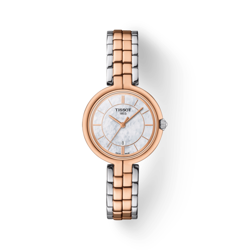 Tissot Flamingo Mother of Pearl Dial Ladies Watch T094.210.22.111.00