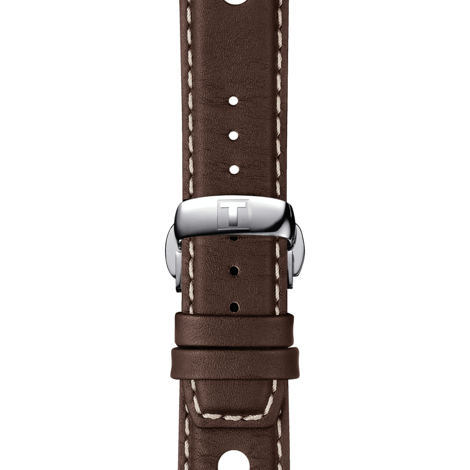 Tissot Quartz Chronograph Date Brown Leather Watch T100.417.16.041.00
