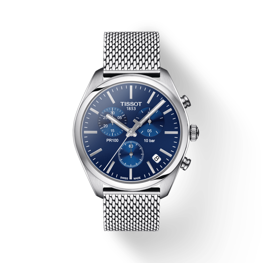 Tissot PR 100 Chronograph Quartz Blue Dial Men's Watch T101.417.11.041.00