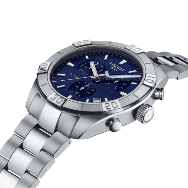Tissot PR 100 Chronograph Quartz Blue Dial Men's Watch T101.617.11.041.00