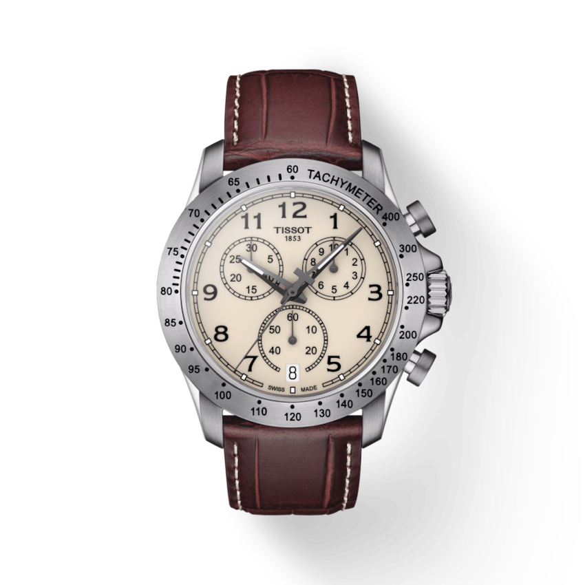 TISSOT V8 Chronograph Ivory Dial Men's Watch T106.417.16.262.00