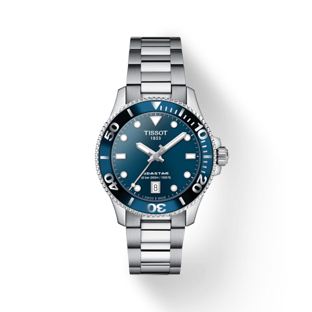 Tissot  Seastar 1000 Blue Dial Steel 36mm Unisex Watch T120.210.11.041.00