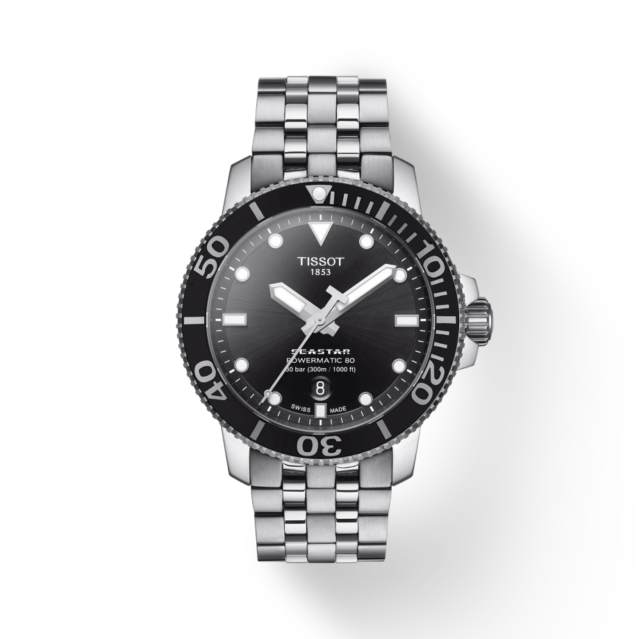 Tissot Seastar 1000 Automatic Black Dial Men's Watch