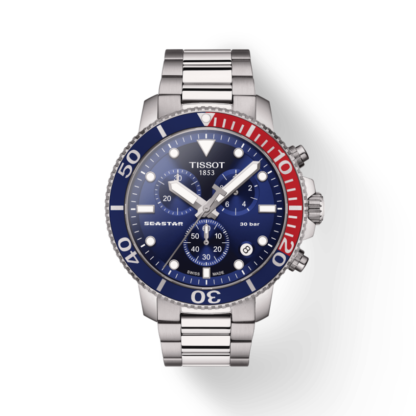 Tissot Seastar Chronograph Quartz Blue Dial Men's Watch T120.417.11.041.03