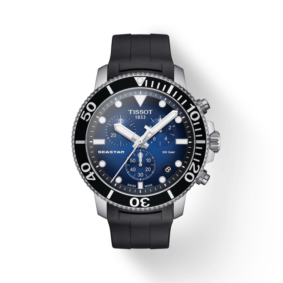 Tissot Seastar Blue Men's 45 mm Divers 1000 Watch T120.417.17.041.00