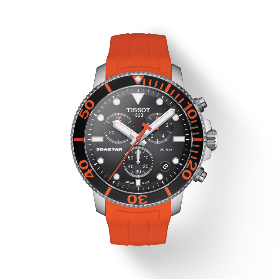 Tissot Seastar 1000 Chronograph Quartz Black Dial Men's Watch T120.417.17.051.01