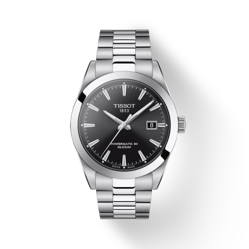 Tissot Gentleman Powermatic 80 Silicium Black Dial Watch