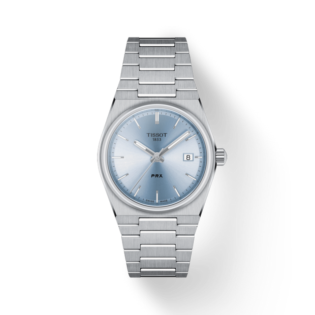 Tissot PRX 35 MM Aqua Blue Face Unisex Watch T137.210.11.351.00